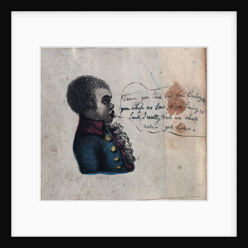 Sketch of Tom, the negro servant of Sir Robert Lawries by unknown
