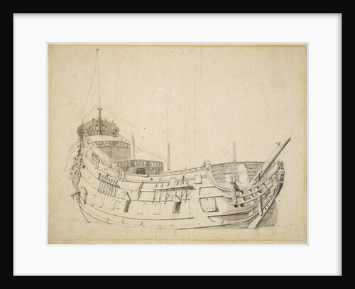 Portrait of a Dutch frigate by Willem Van de Velde the Younger