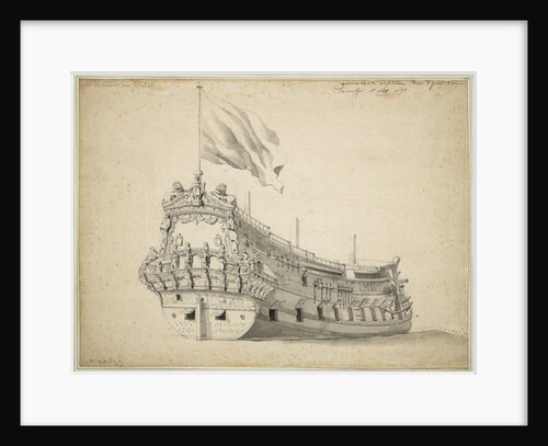 Portrait of the 'Admiral of Genoa' by Willem Van de Velde the Younger