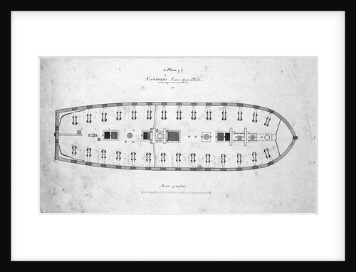Plan of the lower deck of the 'Centaur' by Unknown