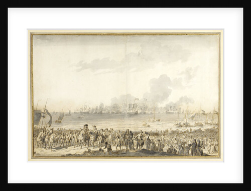 Disembarkation of William III at l' Orange Polder, 1691 by Ludolf Bakhuizen