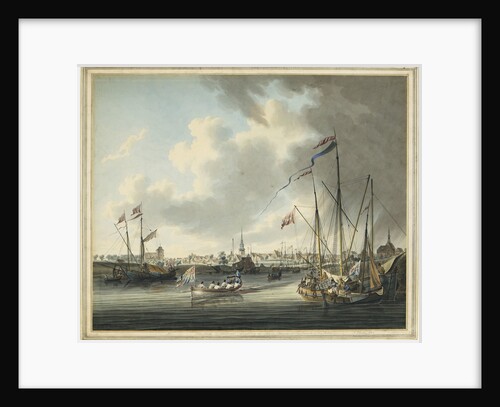 The Duke of Clarence landing at Stade, Prussia, at the mouth of the Elbe, 1785 by Robert Cleveley
