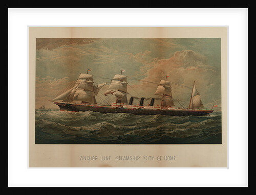 Anchor Line steamship 'City of Rome' by Henry Blacklock & Co (printers)