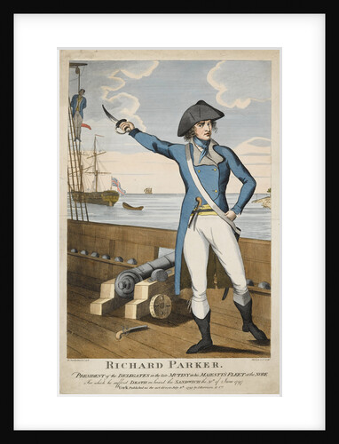 Richard Parker, President of the delegates in the mutiny at the Nore by William Chamberlain