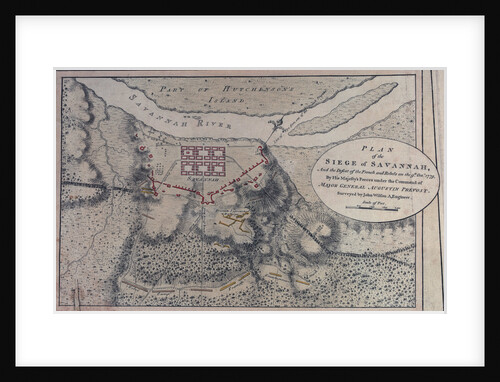 Plan of the siege of Savannah, 9 October 1779 by John Wilson