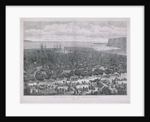 Wick harbour during the herring fishing by S. Read