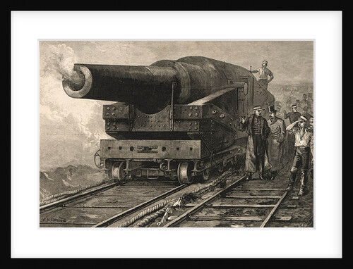 Firing the eighty-one ton gun at Shoeburyness by William Heysham Overend