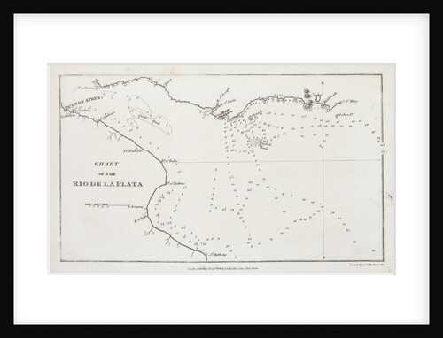 Chart of the Rio de la Plata (river Plate) by Arrowsmith