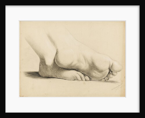 Study of a pair of feet crossed at the ankles by Margaret Louisa Herschel