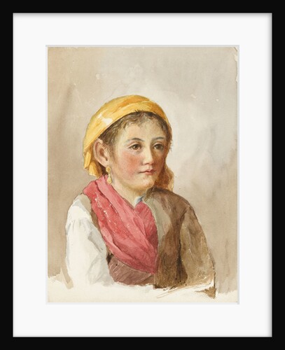A young Italian peasant girl by Matilda Rose Herschel