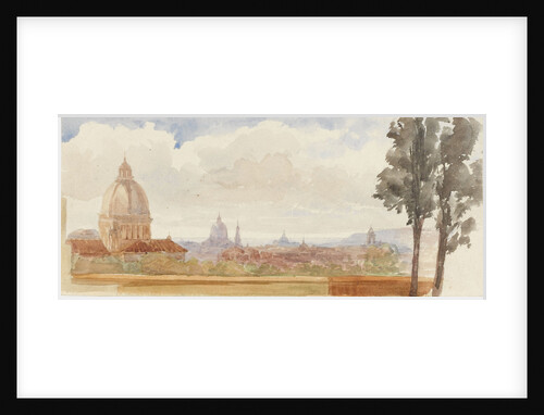 View of churches in Rome by Matilda Rose Herschel
