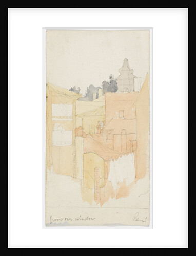 View 'from our window Rome!' by Matilda Rose Herschel