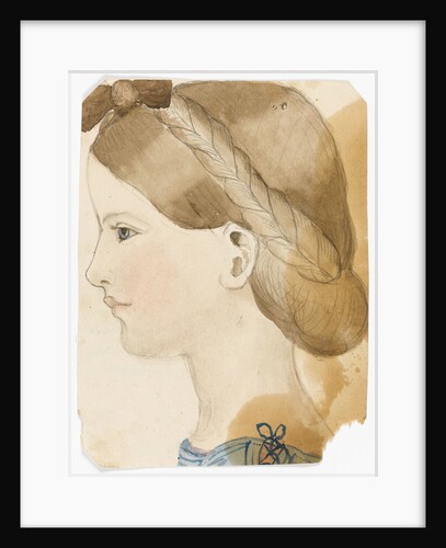 Portrait of M Rose Herschel aged 7 (1851) by her sister Maria, aged 11 by Maria Sophia Herschel