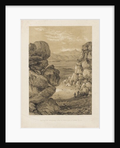 Dwelling Tent immediately under the Station peak on Riebecks Kasteel by William Mann