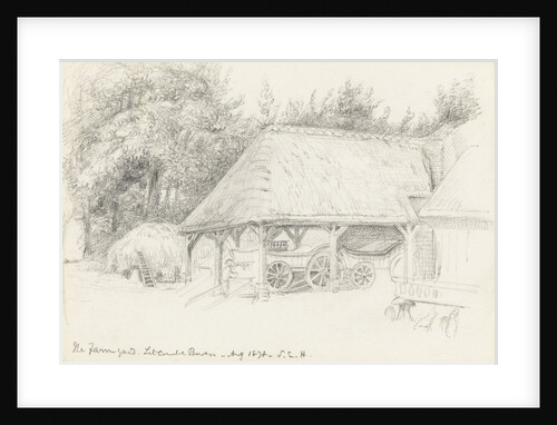 The Farmyard. Litcombe Bowers - Aug 1878 by S.E. Hardcastle