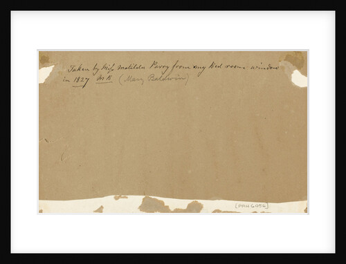 View of Windsor Castle from Slough house; reverse by Sarah Matilda Parry