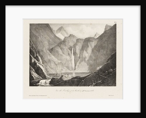 Lac de Seculejo pres Luchon. Hte Garonne 1835 by Bernard; Gihaut freres
