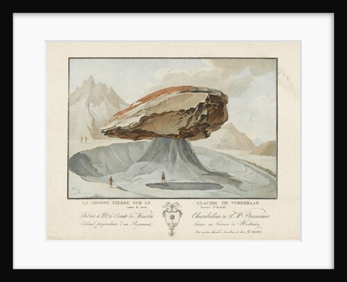 La Grosse Pierre sur le Glacier de Vorderaar. Canton de Berne Province d'Oberhasbi by unknown