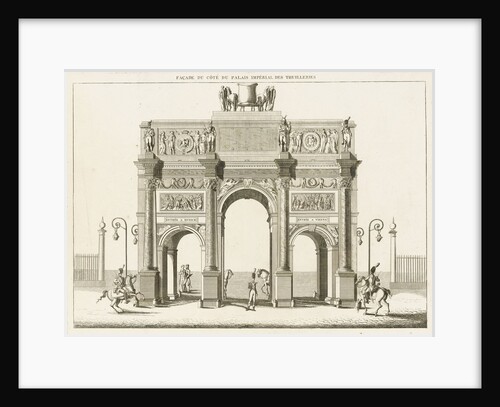 View of the Arc de Triomphe du Carrousel, Paris by Charles Percier