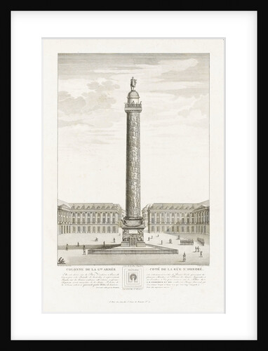 Colonne de la Gde Armee. Cote de la Rue St Honore by Toussaint