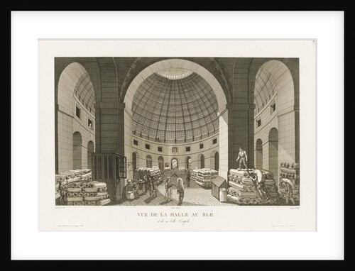 Vue de la Halle au Ble et de sa belle Coupole by Courvoisier