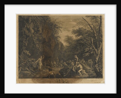 Saint John the Apostle preaching in the Wilderness by Salvator Rosa