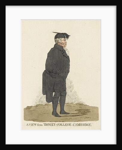 A view from Trinity College, Cambridge by Robert Dighton