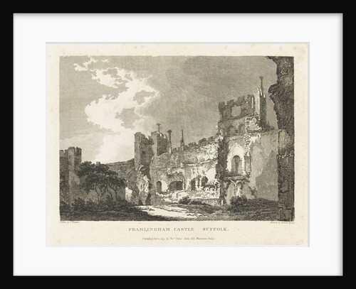 Framlingham Castle Suffolk by Thomas Hearne