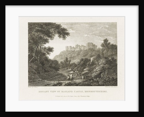 Distant View of Ragland Castle, Monmouthshire by Thomas Hearne
