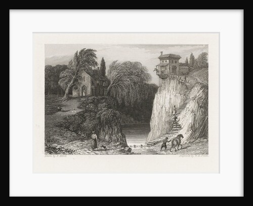 Riverside scene, detail by Francis Herve