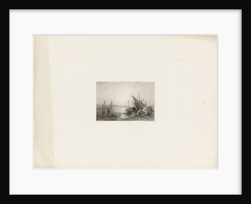 Arab dhows at anchor by H. Warren