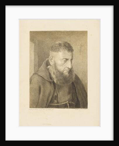 Portrait of a monk by Charles Joseph Hullmandel