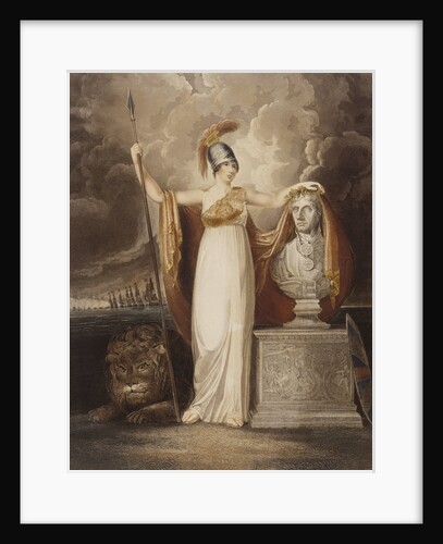Britannia crowning the bust of our late Hero Lord Nelson by T. Baxter