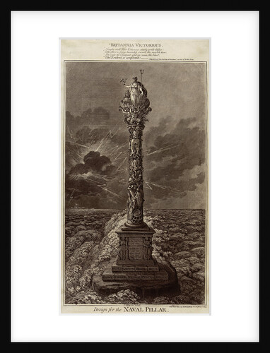 Britannia Victorious... Design for the Naval Pillar by James Gillray
