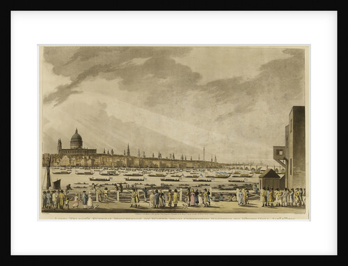 Lord Nelson's Funeral Procession by Water from Greenwich Hospital to White-Hall, Jany 8th 1806 by Turner