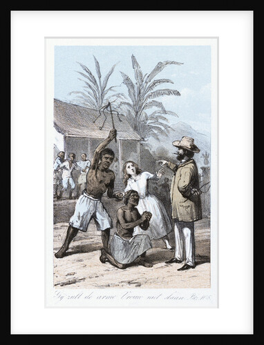 Slave being whipped by unknown
