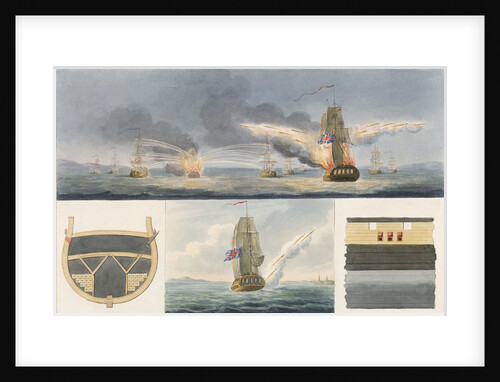 Fireships firing rockets and details of storage and launch by Colonel Congreve