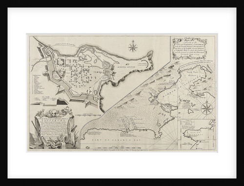 A plan of the city and harbour of Louisburg, showing Gabarus Bay, during the siege in 1745 by Richard Gridley