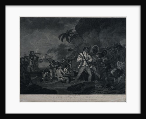 The death of Captain James Cook by the Indians of Owhyee, one of the Sandwich Islands by George Carter