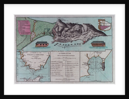 Plan of Gibraltar by Robert Sayer & John Bennett