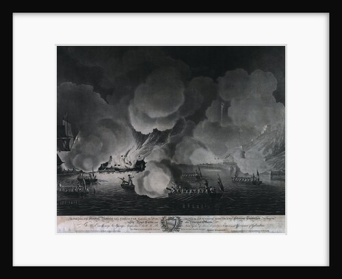 The destruction of the floating batteries before Gibraltar, 14 September 1782 by Dominic Serres