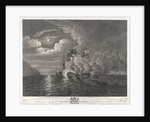 HMS 'Mediator' on the 12 December 1782 off Ferrol by Dominic Serres
