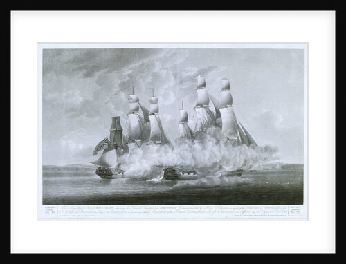 HMS 'Crescent' attacking the French frigate 'La Reunion', 20 October 1793 by Robert Dodd