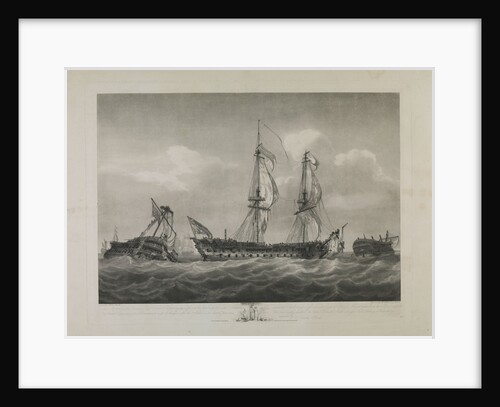 The 'Brunswick' and Le 'Vengeur' after the Action on the first of June 1794 by Robert Pollard