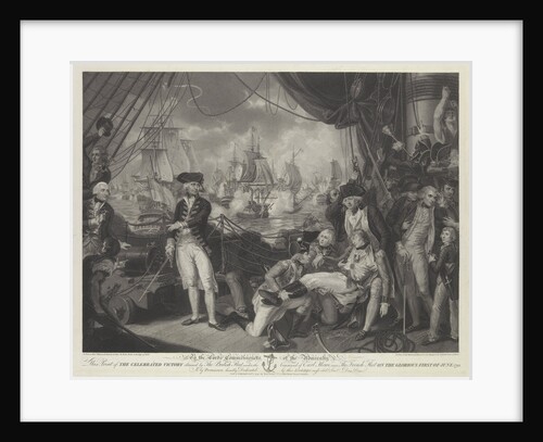 Victory of the British fleet under the Command of Earl Howe over the French fleet on the Glorious First of June 1794 by Mather Brown