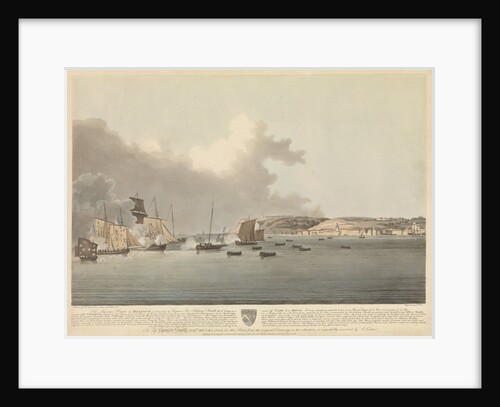 His Majesty's Frigate 'Diamond' off Cape La Heve cutting out French lugger 'Le Vengeur' on 18 April 1796 by J. Boxer