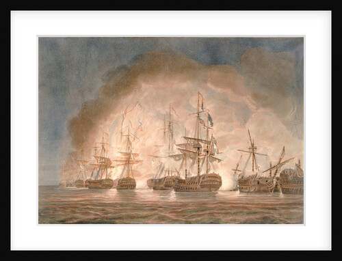 Victory over the French fleet in the Bay of Bequieres, 1 August 1798 by Nicholas Pocock