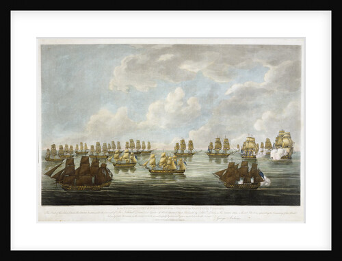 To The Honble East India Company. This Print of the Action between the China Fleet... by F Sartorius