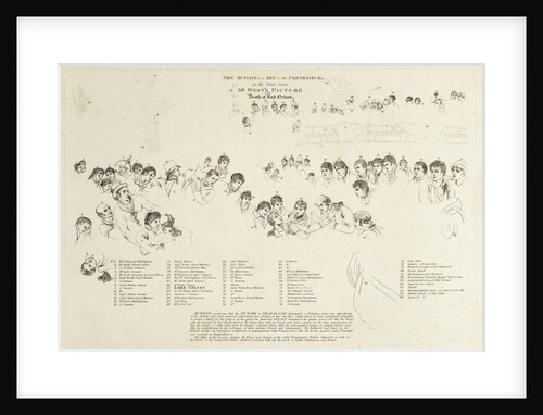 Key to West's 'The Death of Lord Nelson' by unknown