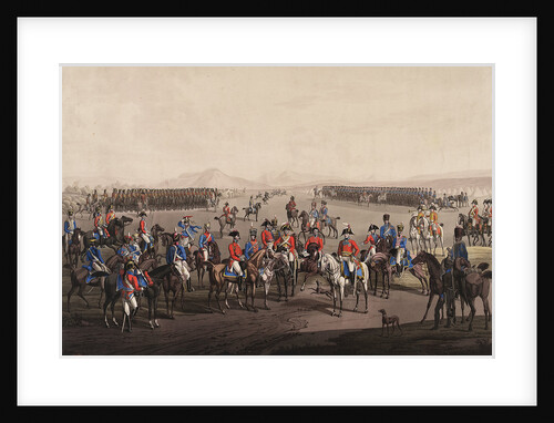 Wellington landing to take command in the Peninsular War by unknown